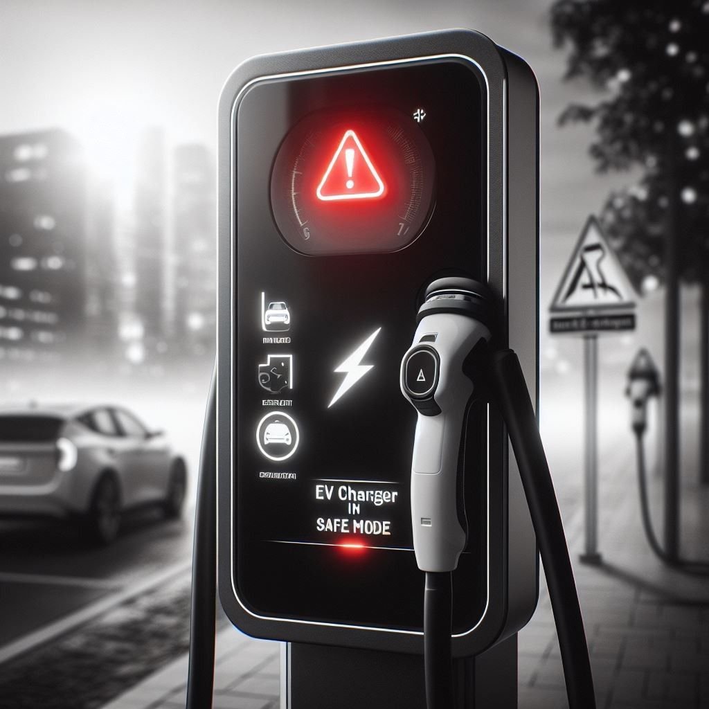 محطة شحن السيارات الكهربائية في وضع آمن