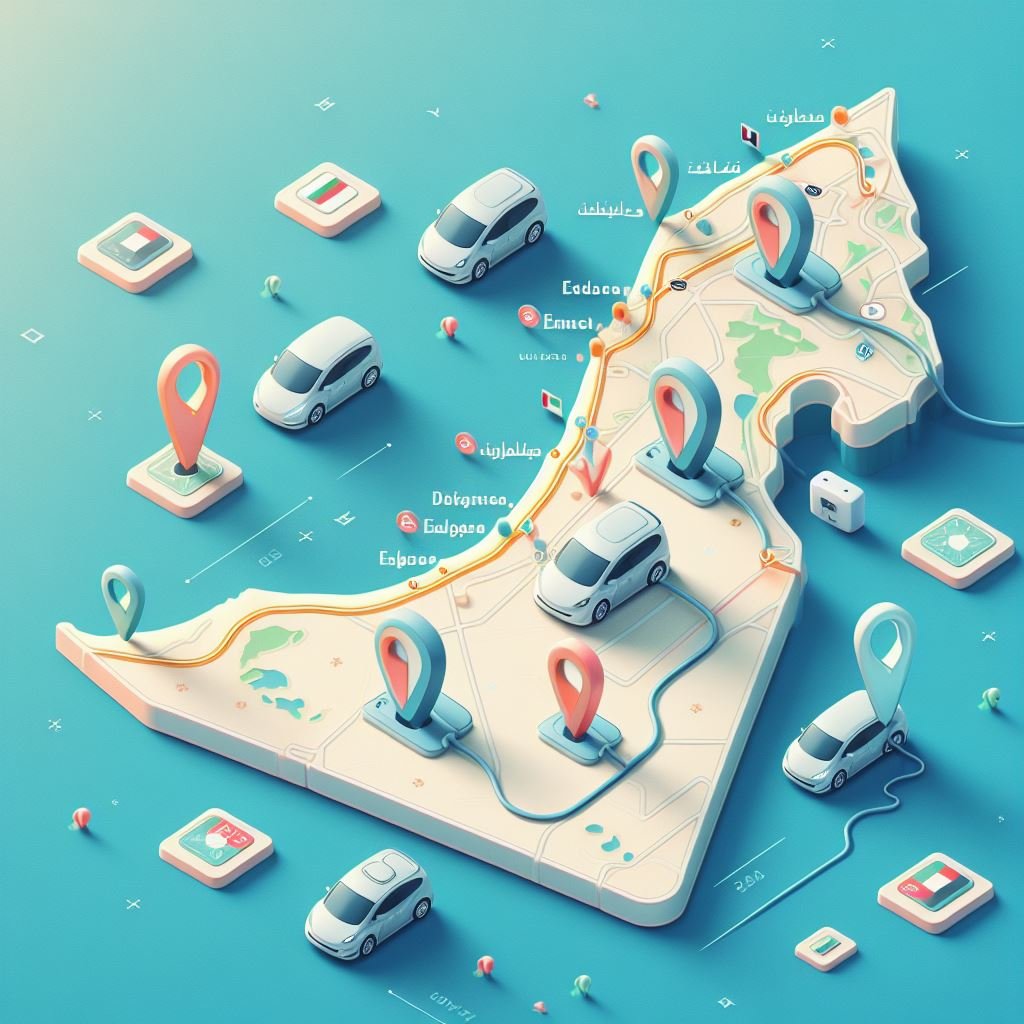 خريطة شحن السيارات الكهربائية